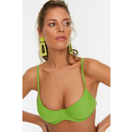 Trendyol Green Bikini Top