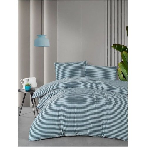 Mila Home Modra posteljnina za zakonsko posteljo/podaljšana 200x220 cm – Cene