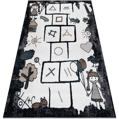 RugsX Preproge Preproga FUN Hop za otroke, igra v 180x270 cm Črna Cene