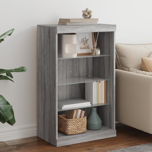  The Living Store Komoda z LED lučkami siva sonoma 60,5x37x100 cm - Komoda, (21453464) Slike
