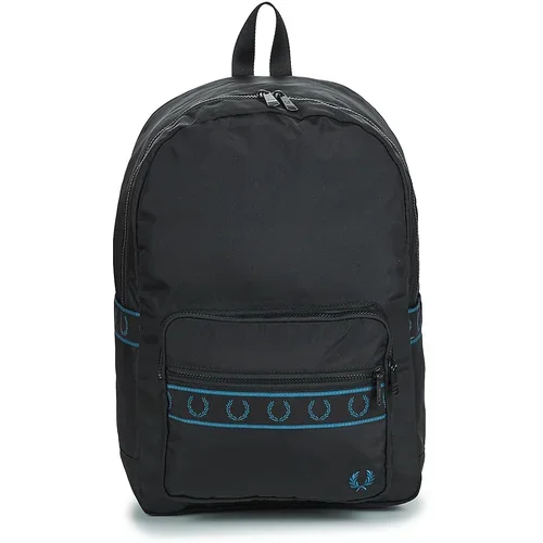 Fred Perry CONTRAST TAPE BACKPACK Crna