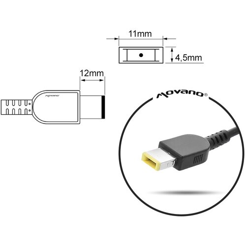 MITSU notebook charger 20v 4.5a (prostokątny 11.0x4.5 pin - Yoga) - lenovo 90W Cijene