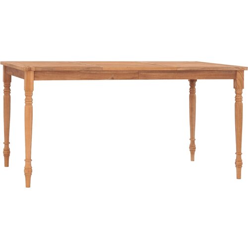 VidaXL Batavia miza 150x90x75 cm trdna tikovina Slike