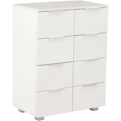 VidaXL Komoda visoki sjaj bijela 60 x 35 x 80 cm od iverice Slike