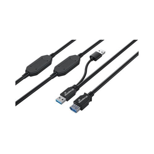  MediaRange MRCS244 USB cable USB 3.2 Gen 1 (3.1 Gen 1) 15 m 2 x USB A USB A 5 Gbit /s Black Cijene