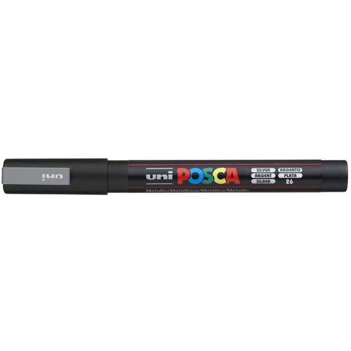 POSCA UNI marker pc-3m srebrni Slike