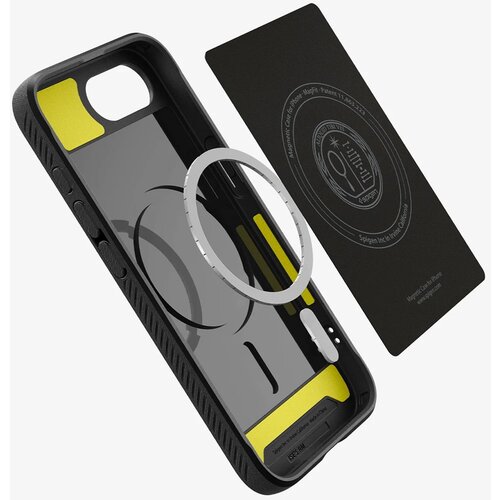 Spigen iPhone 16e Rugged Armor MagFit Matte črn ovitek, (21756812) Slike