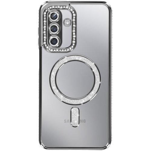 AVIZAR Ovitek za Galaxy A17, združljiv z MagSafe, z okrasnim obodom iz strasa, Črna, (5000190269) Cene