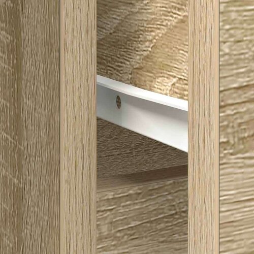 VidaXL Komoda s ladicama hrasta sonome 101x35x76 cm konstruirano drvo Slike