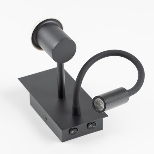  Brilagi - LED zidna lampa NUBILA 1xE27/25W/230V + LED/3W crna/smeđa Slike