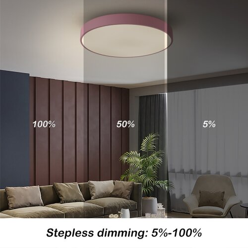  Brilagi - LED prigu&amp;scaron;iva stropna svetiljka POOL LED/60W/230V 3000-6000K 50 cm ružičasta + daljinski upravljač Slike