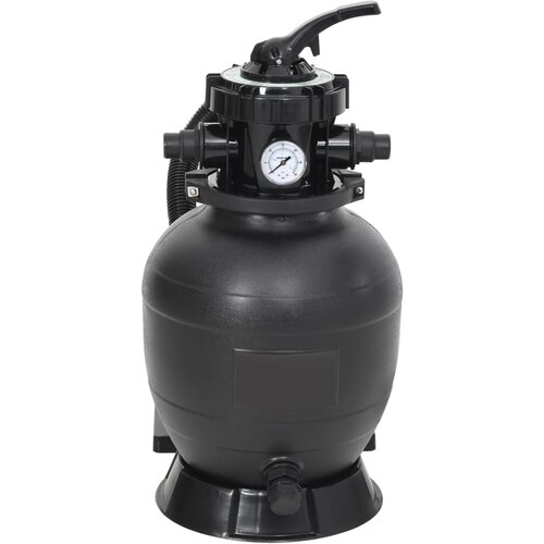 VidaXL Pje&amp;scaron;čani filtar za bazen sa 6-smjernim ventilom crni Slike