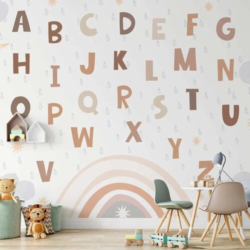  Foto tapeta - Letters in Soft Colours 500x350 Vodootporna Cene