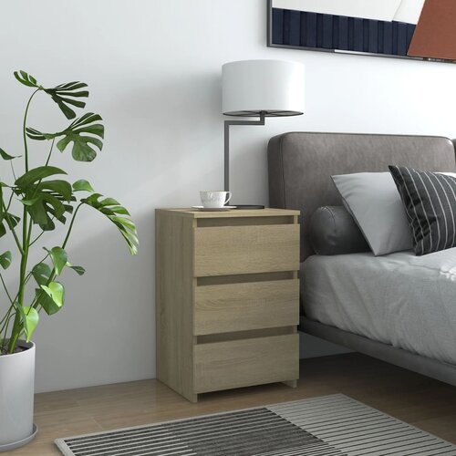 vidaXL Noćni ormarić boja hrasta 40 x 35 x 62,5 cm konstruirano drvo Cijene