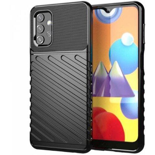 Onasi silikonski ovitek tunder armor za samsung galaxy A03s A037 - črn Slike