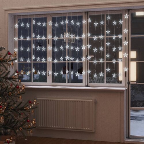 VidaXL led zavjesa s vilinskim svjetlima 500 led bijela 8 funkcija Slike