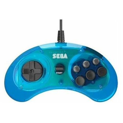 Sega Mega Drive (34259) Retro-Bit Mini 6-B USB plavi gamepad Slike