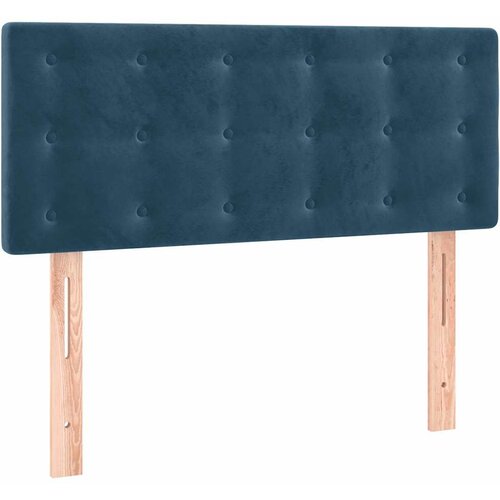 Box spring krevet s madracem tamnoplavi 80 x 200 cm bar&amp;scaron;unasti Slike