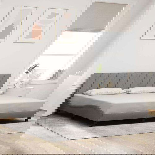  Posteljni okvir brez vzmetnice taupe 180x200 cm blago Cene