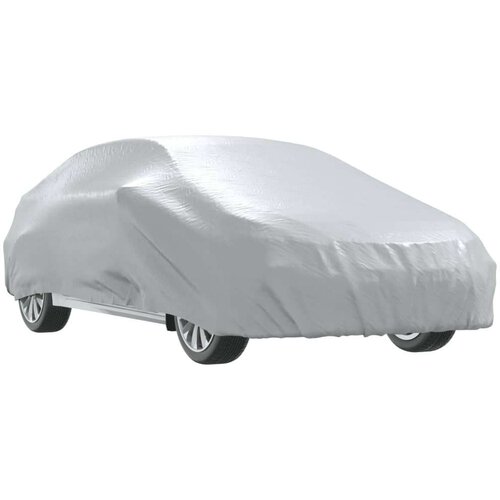 VidaXL Automobilska navlaka za limuzinu s trakama s kopčom srebrna XL Slike