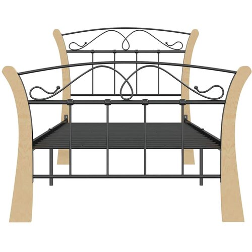  Okvir za krevet crni metalni 90 x 200 cm Slike