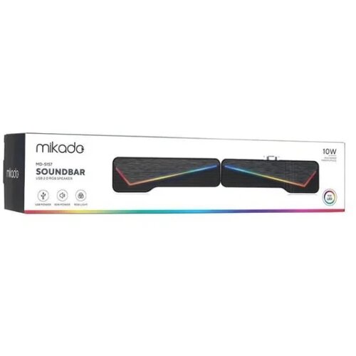 Mikado Zvucnik MD-S157 RGB crni Slike