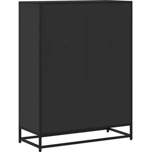  za knjige crni 80,5x35x107,5 konstruirano drvo Slike