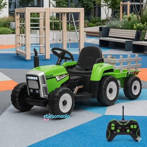  Traktor na akumulator 12V sa daljinskim upravljačem PS - Zeleni Cene