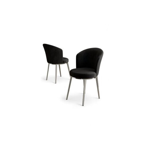 Hanah home set stolica (4 dela) risa black chrome Cene