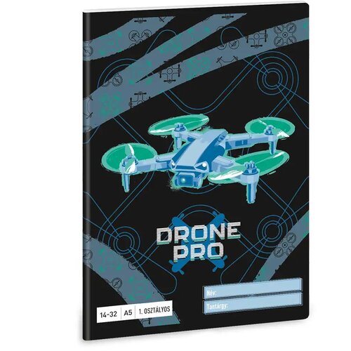 Ars Una Drone Pro A/5 črtasti zvezek za 1. razred 14-32 Cene