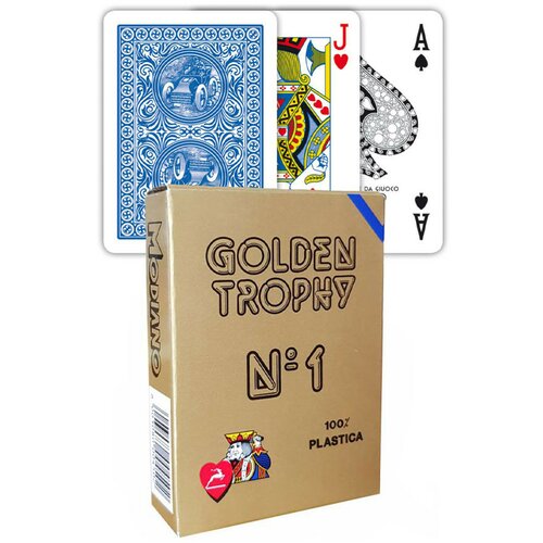 Modiano karte - golden trophy - blue Slike