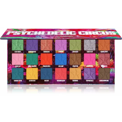 Jeffree Star Cosmetics Psychedelic Circus paleta za make-up za oči 21x1,5 g
