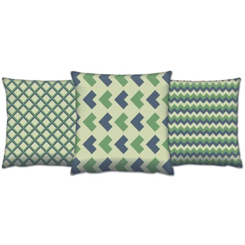 Deco set 3 jastuka 43x43cm Šareni Cene