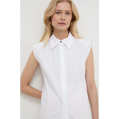 Boss Košulja za žene, boja: bijela, regular, s klasičnim ovratnikom