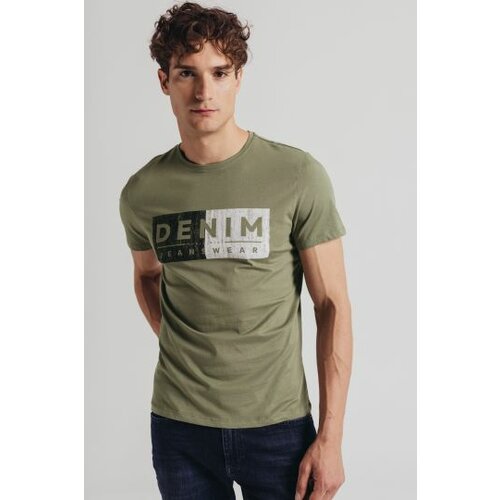 Legendww muška   pamučna majica u maslinasto zelenoj boji 6227-9325-15 Cene