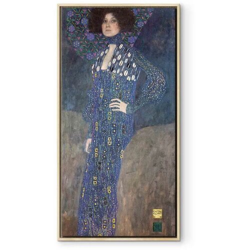  Slika - Gustav Klimt &ndash; Emilie Fl&ouml;ge 60x120 U prirodnom drvenom okviru Cijene