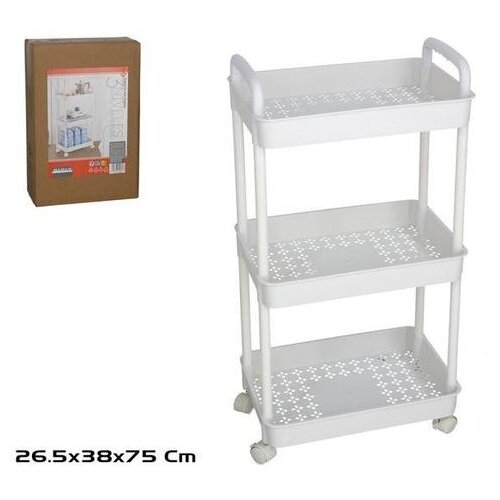  ETAŽER POLICA 3/1 38*26*75CM BIJELA Slike