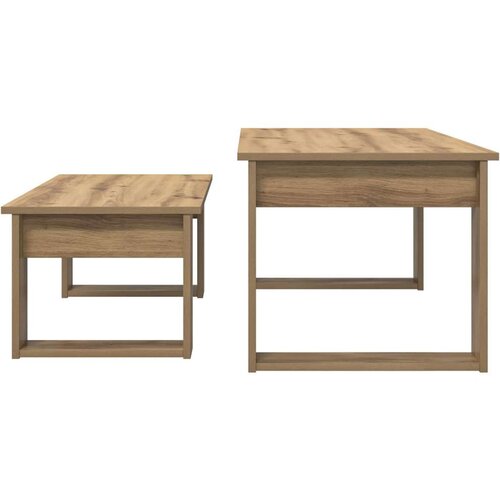  Set stolića za kavu 2 pcs Umjetnički hrast Konstruirano drvo Slike