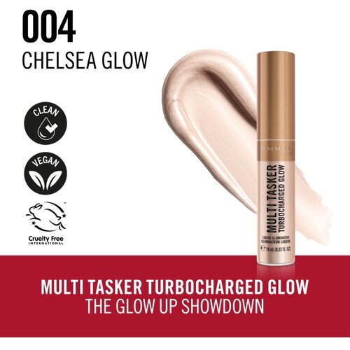 Rimmel London Multi-Tasker Turbocharged Glow tekući highlighter nijansa 004 Chelsea Glow 10 ml Slike