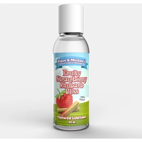 Vince & Michaels flavored lubricant fruity strawberry rhubarb bliss 50ml