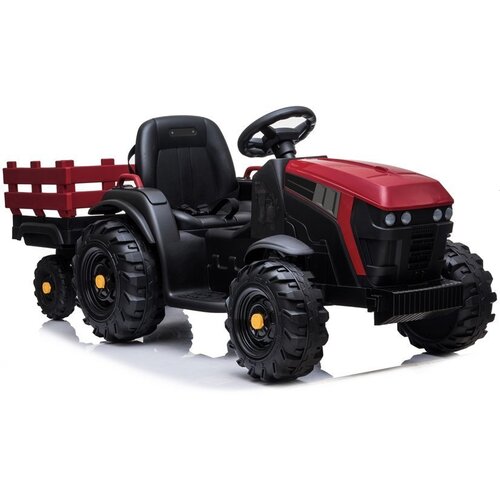 Ramiz Otro&amp;scaron;ki traktor na baterijo 12V z prikolico rdeča Slike