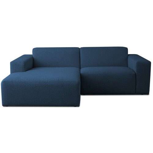 Scandic Tamno plava kutna garnitura od boucl&amp;eacute; tkanine (s lijevim kutom) Roxy &amp;ndash; Slike