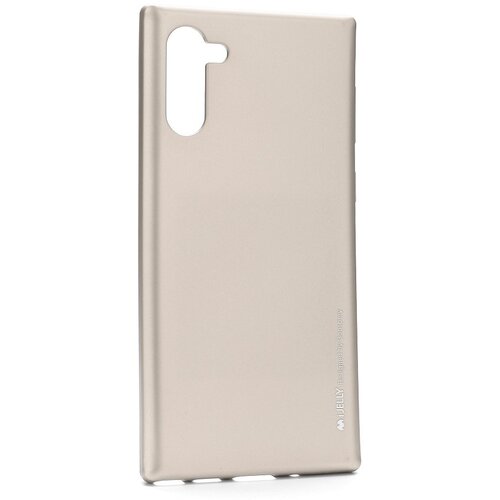  Gumijasti / gel etui Mercury i-Jelly Metal Case za Samsung Galaxy Note 10 - zlati Slike