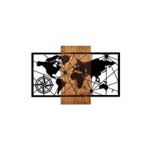 Wallxpert Zidna dekoracija Mapa svijeta 3 M, 84x57cm Slike