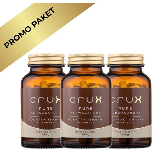 Crux Ashwagandha &amp;ndash; 3 Kutije Za Dugotrajan Balans i Smanjenje Stresa Slike