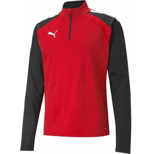 Puma TEAMLIGA 1/4 ZIP TOP Muška majica za nogomet, crvena, veličina