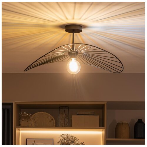 Brilagi LED plafonski luster CERIA WIRE 1xE27/60W/230V 40x56 cm crna Slike