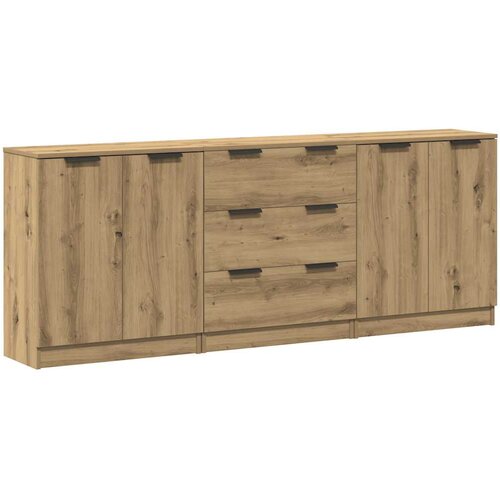 vidaXL Komoda 3 pcs artisian hrast 60x30x70 cm konstruiran les, (21779755) Cene