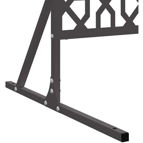  Zaslon za privatnost 100 x 50 x 180 cm Čelik Crna Slike