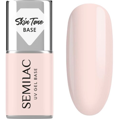 Semilac UV Gel Base Skin Tone Base bazni lak za gel nokte nijansa Rose Beige 7 ml Slike
